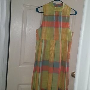 NWT Urban outfitters Multi plaid maxi dress